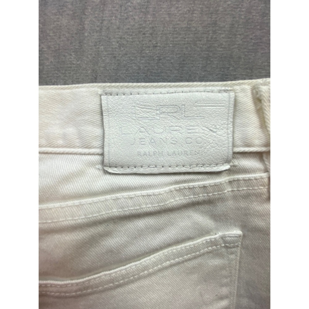 Lauren Ralph Lauren White Denim Bermuda Shorts Cuffed Size 6‎ Lauren Jeans Co - Picture 7 of 7